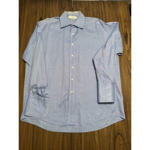 Joseph Abboud Men's Long Sleeve Dress Shirt Light Blue Sz 16.5 34-35